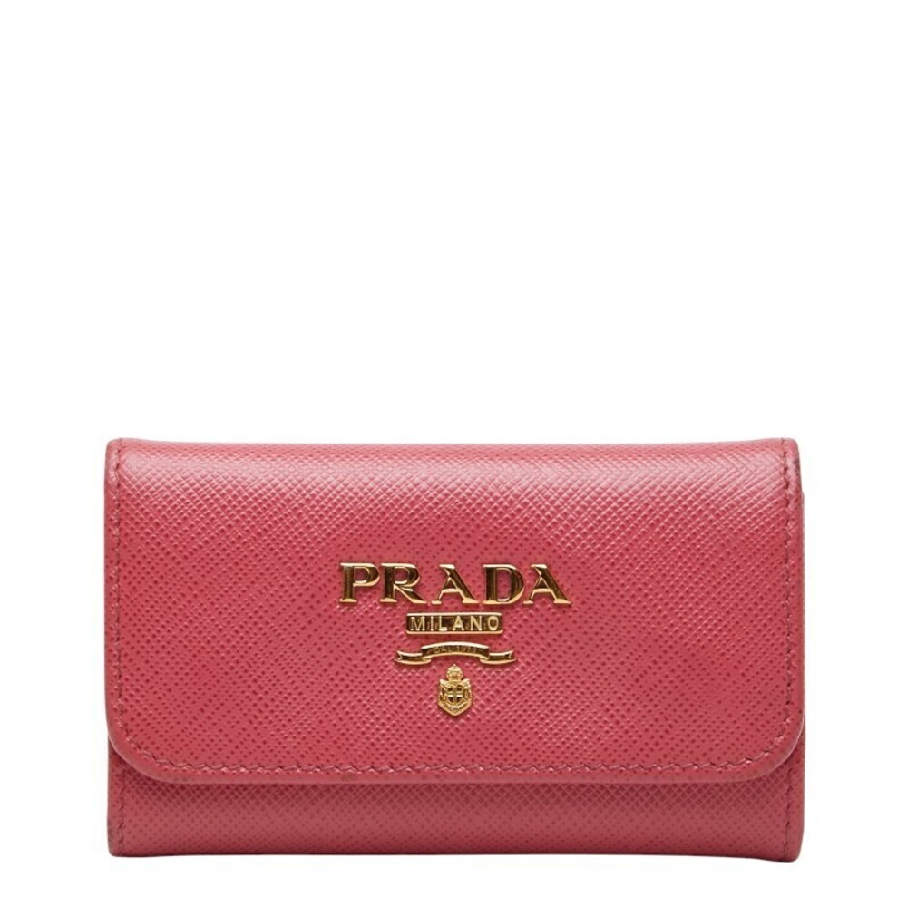 Prada Case Wallet Pink Saffiano Leather